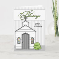 Baptism Anniversary Blessings Chapel with Stripes