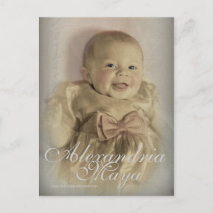 Baptism announcement2 invitation postcard