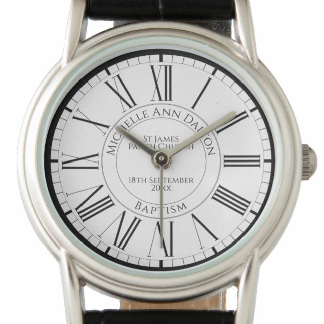 Baptism at Church Personalized Watch (Creator Uploaded)