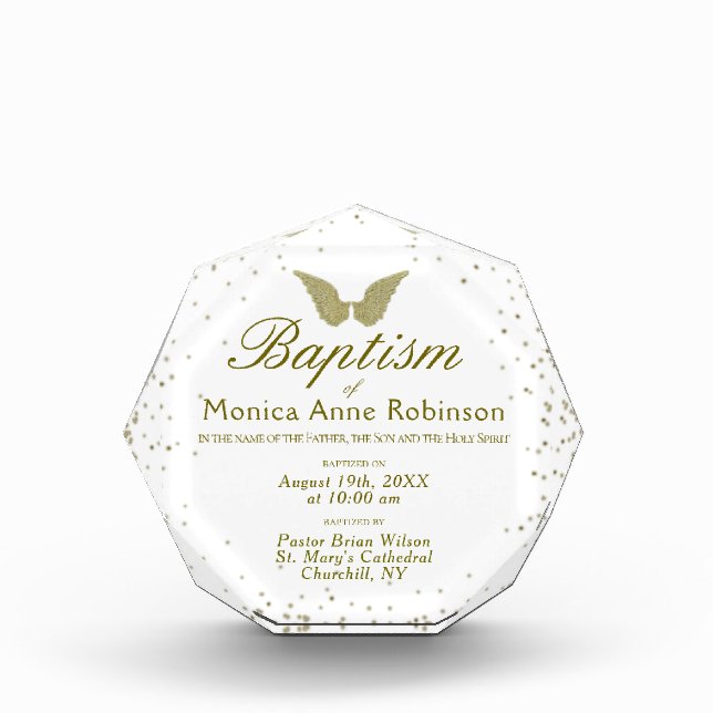 Baptism Award Certificate (Front)