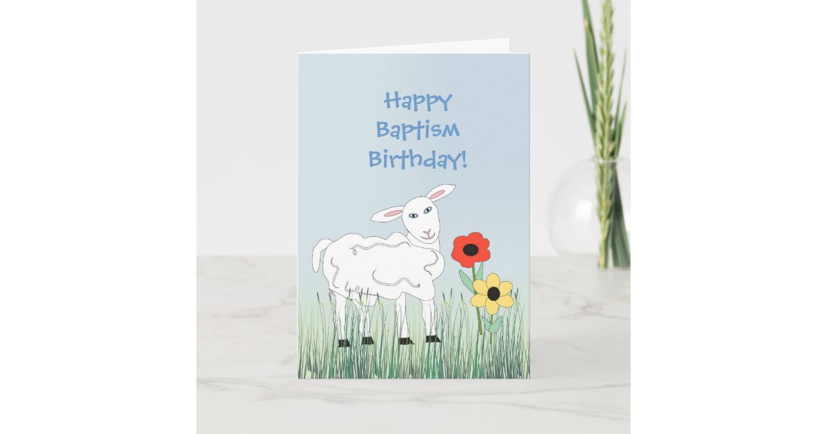 Baptism Birthday Greeting Card