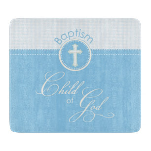 Baptism Blue Child of God, Customizable Cutting Board