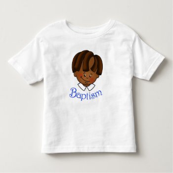 Baptism Boy Toddler T-shirt by greenjellocarrots at Zazzle