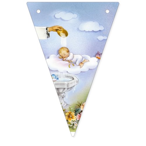 baptism bunting banner flags