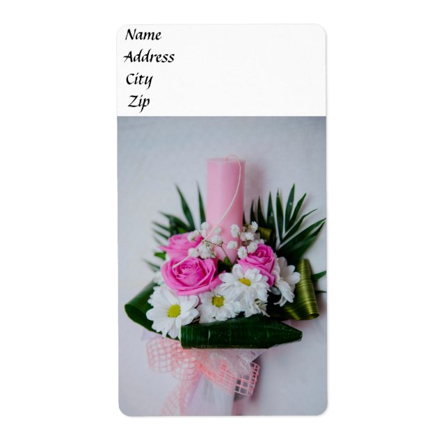 Baptism candle label (Front)