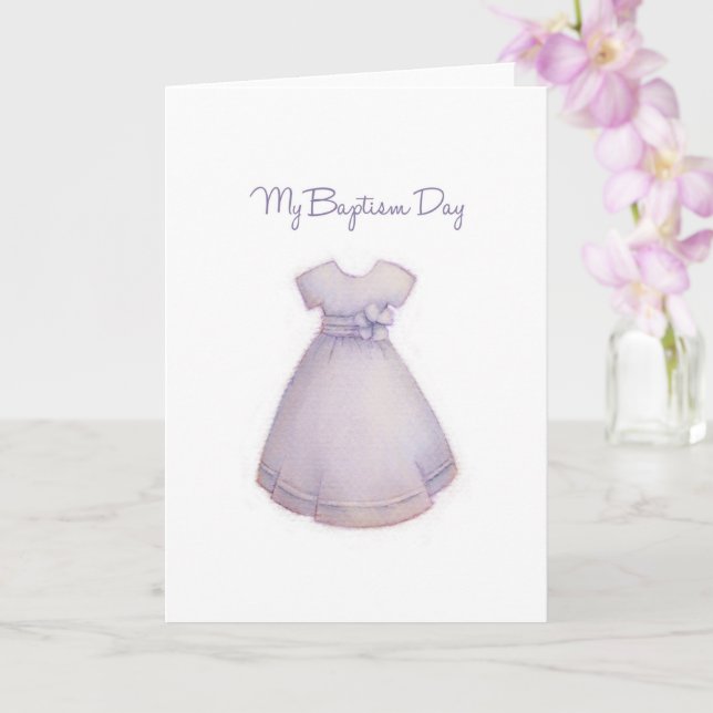 Baptism Card Girl (Orchid)