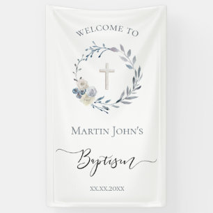 Baptism catholic boy Banner