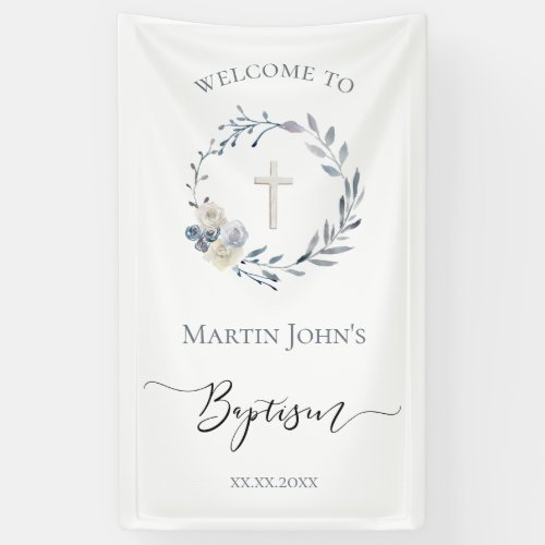 Baptism catholic boy Banner