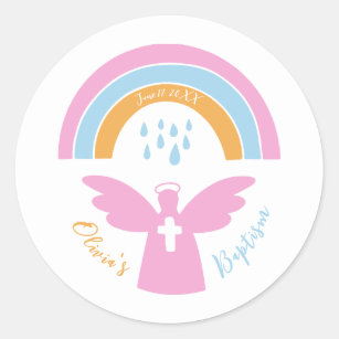 Angel Baby Boy Baptism Sticker – INKtropolis
