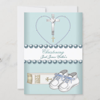 Baptism Christening Boy Pink White Blue