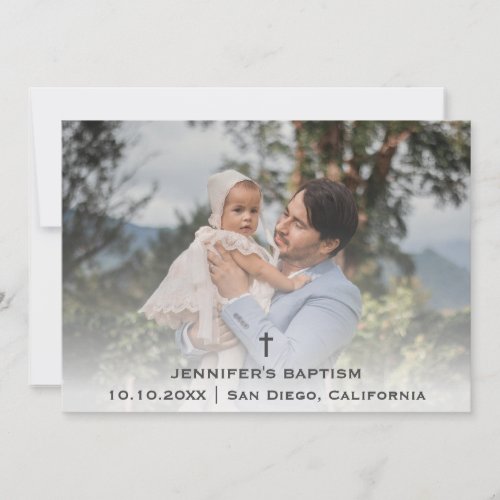 Baptism Christening Communion Religious Christian Thank You Card