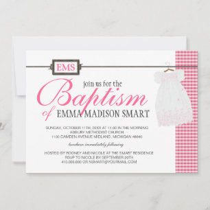 Baptism, Christening, Dedication Invitations