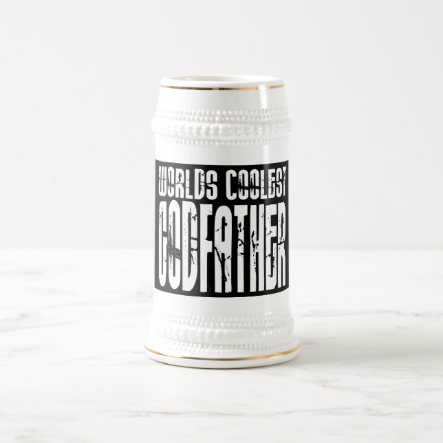 Baptism Christening Gifts Worlds Coolest Godfather Beer Stein (Center)