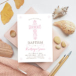 Baptism, Christening Invitation, Baby Girls Invite