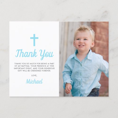 Baptism Christening Religious Boy Photo Postcard
