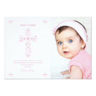 60 off photo thank you baptism invitations shop now to save zazzle