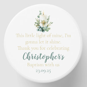 Baptism Christening verse Personalised Customise Mini Candle Favors