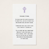 Baptism / Christianing Prayer Card (Back)