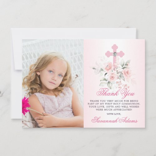 Baptism Communion Confirmation Girl Floral PHOTO