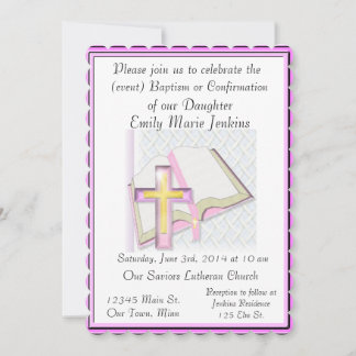 Baptism, Confirmation Celebration Invitation