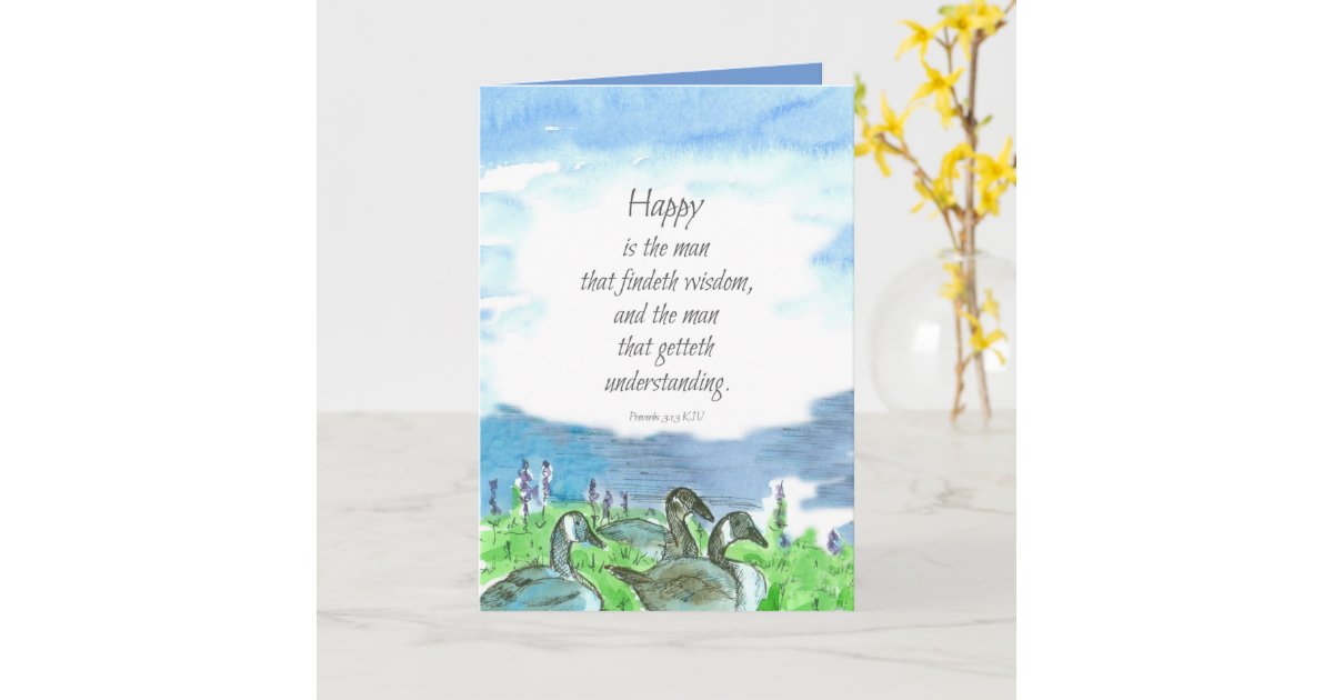 Baptism Congratulations Proverbs Bible Scripture Card | Zazzle