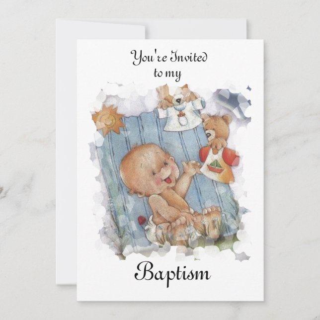 Baptism / Cristening invitation (Front)
