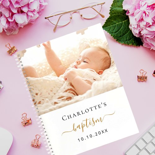 Baptism custom photo modern girl  guest book