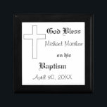 Baptism, Customize Name & Date Gift Box<br><div class="desc">This gift box is great for a girl or boy,  and is fully customizable! Just change the name,  the "his/her",  and the date.</div>
