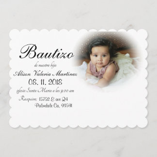 Baptism Decoration Invitation