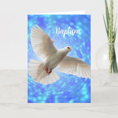 Baptism Dove Greeting Card