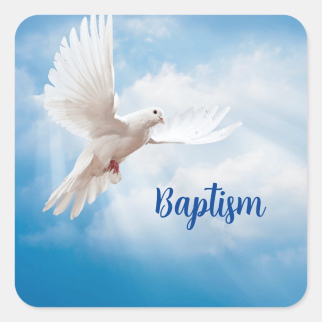 Baptism Dove Sticker (Front)