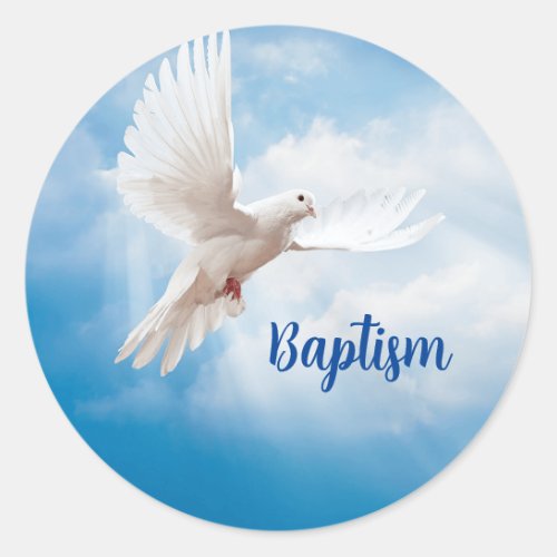 Baptism Dove Sticker