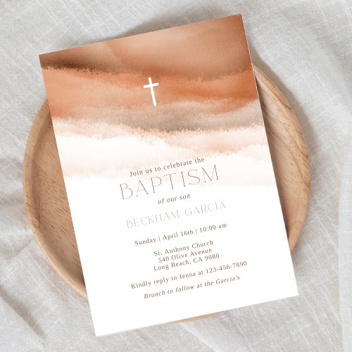 Baptism Editable  First Holy Communion Invitation