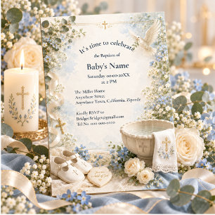 Baptism Elegant White Dove Baptism Christening