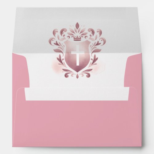 Baptism Envelopes Elegant Dusty Pink