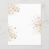 Baptism eucalyptus white floral budget invitation (Back)