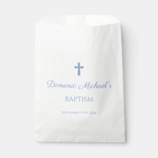 Baptism Favor Bag with Cross