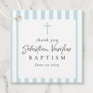 Baptism Favor Tag