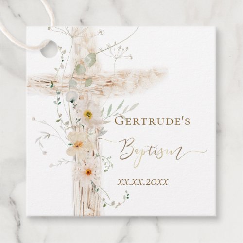 Baptism  favor tags