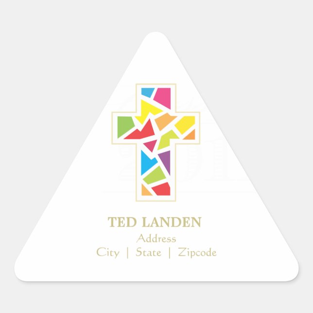 Baptism |  First Communion Address/Favor Sticker (Front)