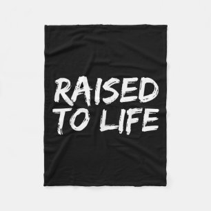 Baptism Gift New Christians Baptismal Quote Raised Fleece Blanket