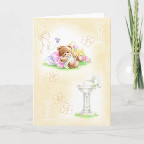 Baptism gifts card