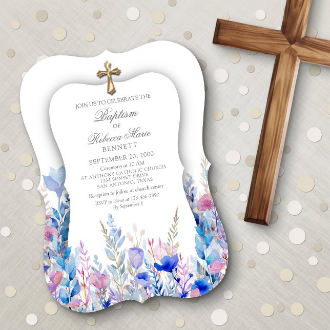 Baptism Girls' Invitation (Creator Uploaded)
