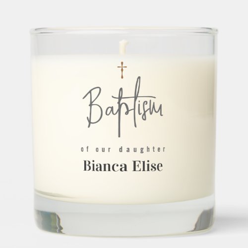 Baptism Godparents Gift Scented Candle