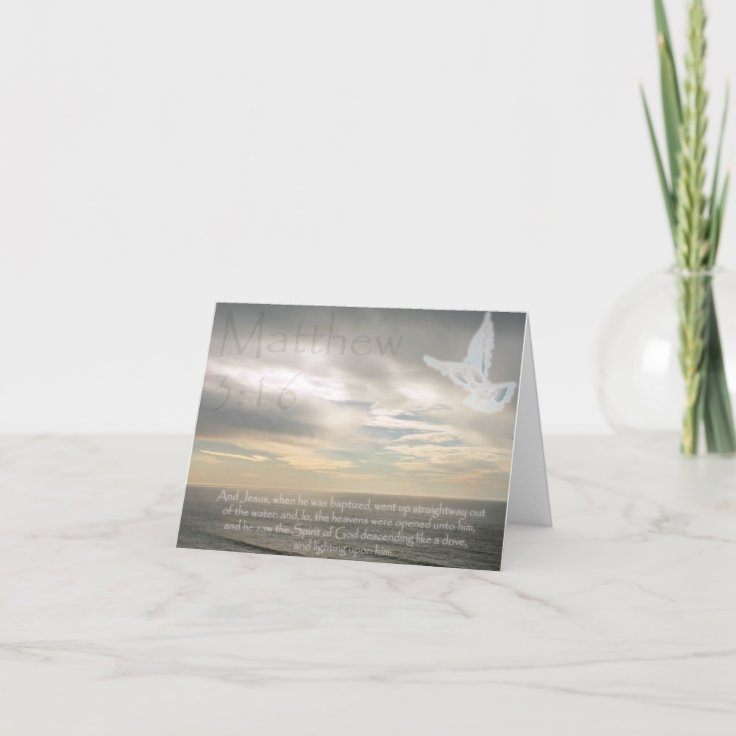 Baptism Greeting Card | Zazzle