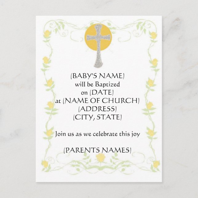 Baptism Invitation (Front)