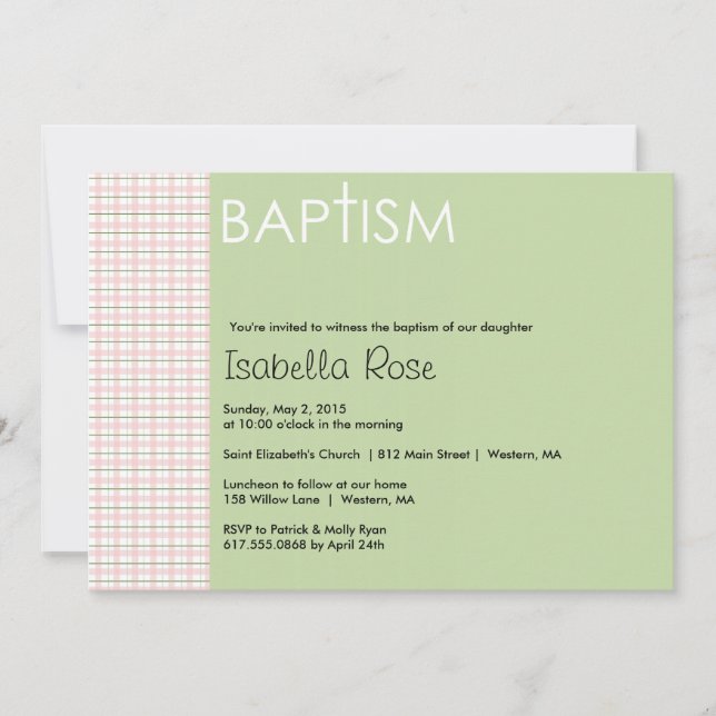Baptism Invitation (Front)