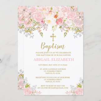 Baptism Invitation, Christening, Dedication Invitation