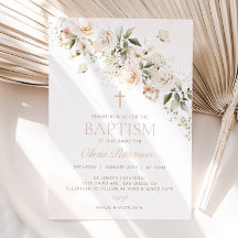 BAPTISM Invitation, First Communion Invitation