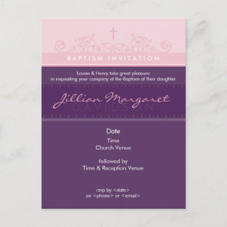 BAPTISM INVITE :: elegant 2